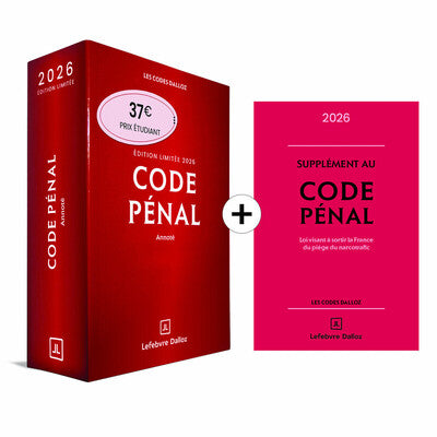 Code pénal 2026 annoté. Édition limitée. 123e éd. + Supplément "loi narcotrafic" inclus
