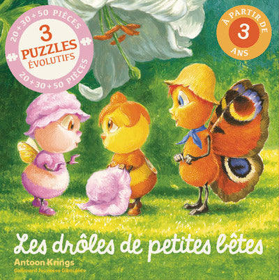 Les Drôles de Petites Bêtes - 3 puzzles évolutifs
