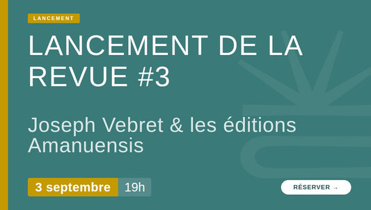 Lancement de la revue 3 - Littérature et Musique - Amanuensis