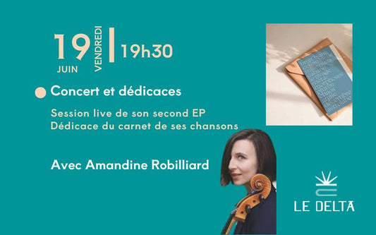 Live session et dédicaces - Concert d'Amandine Robilliard