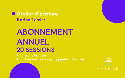 Ateliers d'écriture Année complète 2026 - 2027