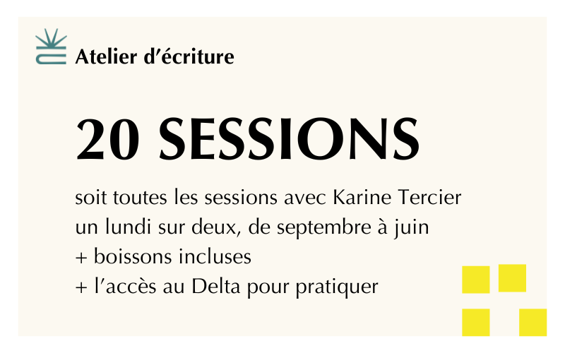 Abonnement - Ateliers d'écriture