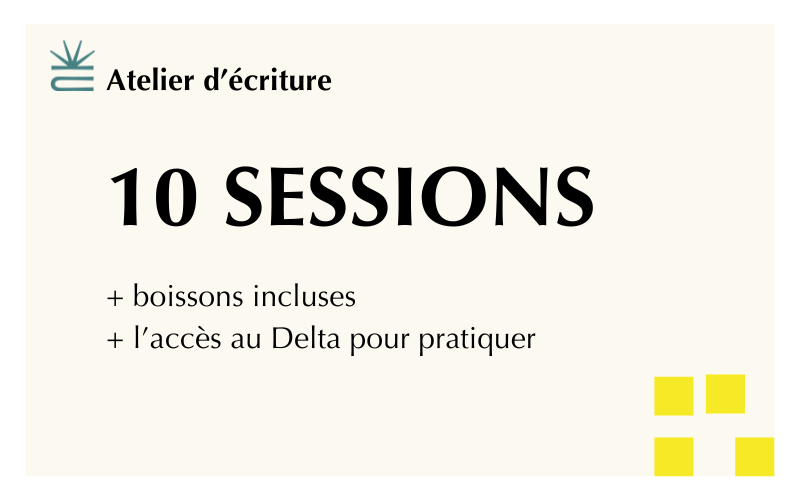 Ateliers d'écriture - 10 sessions