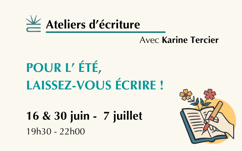 3 soirées d'écriture pour un déclic avant l'été
