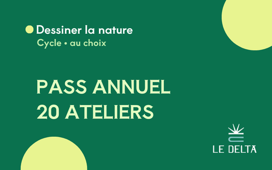 Pass annuel : 20 ateliers de dessin