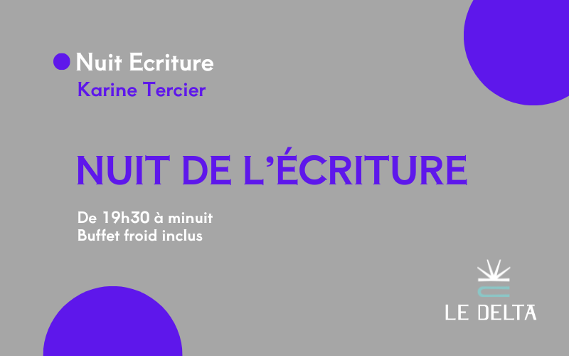 Nuit de l'écriture 22 janvier