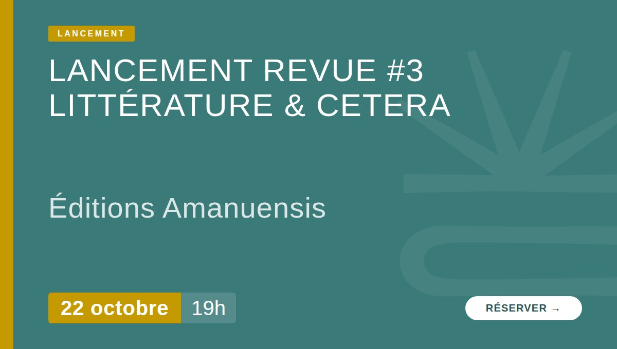 Amanuensis - Lancement de la revue - 4