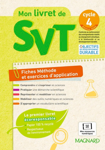 Mon livret de SVT Cycle 4 (2022)