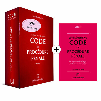 Code de procédure pénale 2026 annoté. Édition limitée. 67e éd. + Supplément "loi narcotrafic" inclus