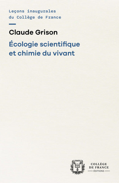 Écologie scientifique et chimie du vivant