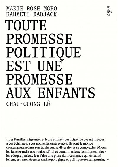 Toute promesse politique est une promesse aux enfants