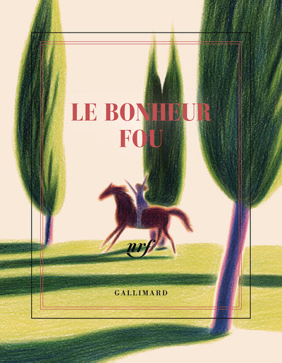 Carnet carré illustré "Le bonheur fou" (papeterie)