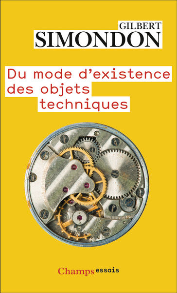 Du mode d'existence des objets techniques