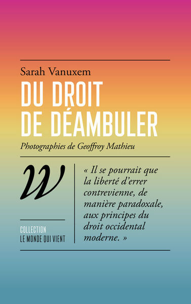 Du droit de déambuler